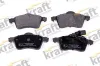 Bremsbelagsatz, Scheibenbremse Vorderachse KRAFT AUTOMOTIVE 6000600