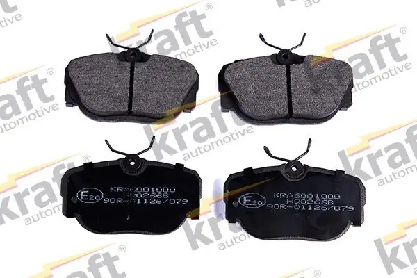 Bremsbelagsatz, Scheibenbremse Vorderachse KRAFT AUTOMOTIVE 6001000