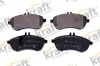 Bremsbelagsatz, Scheibenbremse Vorderachse KRAFT AUTOMOTIVE 6001003