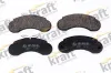Bremsbelagsatz, Scheibenbremse Vorderachse KRAFT AUTOMOTIVE 6001080