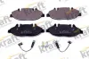 Bremsbelagsatz, Scheibenbremse Vorderachse KRAFT AUTOMOTIVE 6001265
