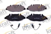Bremsbelagsatz, Scheibenbremse Vorderachse KRAFT AUTOMOTIVE 6001265