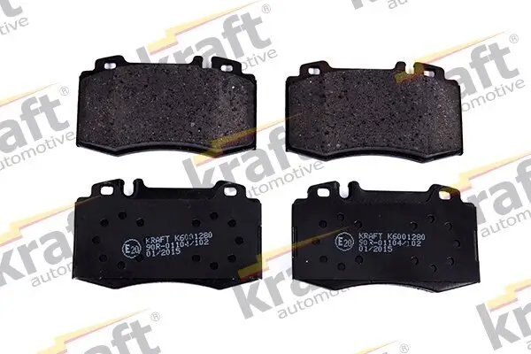 Bremsbelagsatz, Scheibenbremse Vorderachse KRAFT AUTOMOTIVE 6001280