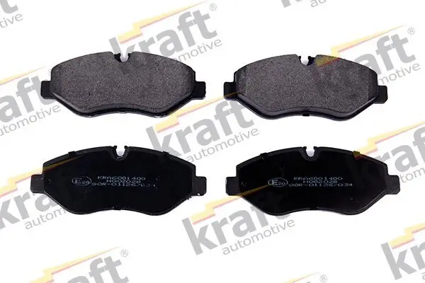 Bremsbelagsatz, Scheibenbremse Vorderachse KRAFT AUTOMOTIVE 6001400