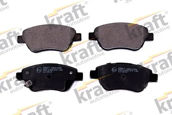 Bremsbelagsatz, Scheibenbremse Vorderachse KRAFT AUTOMOTIVE 6001698