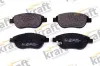 Bremsbelagsatz, Scheibenbremse Vorderachse KRAFT AUTOMOTIVE 6001699