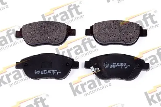 Bremsbelagsatz, Scheibenbremse Vorderachse KRAFT AUTOMOTIVE 6001699 Bild Bremsbelagsatz, Scheibenbremse Vorderachse KRAFT AUTOMOTIVE 6001699