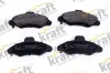 Bremsbelagsatz, Scheibenbremse Vorderachse KRAFT AUTOMOTIVE 6002085