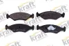Bremsbelagsatz, Scheibenbremse Vorderachse KRAFT AUTOMOTIVE 6002140