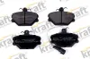 Bremsbelagsatz, Scheibenbremse Vorderachse KRAFT AUTOMOTIVE 6003060