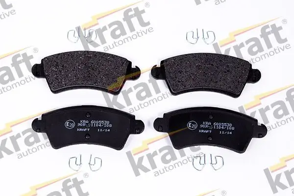 Bremsbelagsatz, Scheibenbremse Vorderachse KRAFT AUTOMOTIVE 6005538