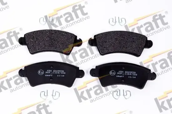 Bremsbelagsatz, Scheibenbremse Vorderachse KRAFT AUTOMOTIVE 6005538 Bild Bremsbelagsatz, Scheibenbremse Vorderachse KRAFT AUTOMOTIVE 6005538