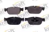 Bremsbelagsatz, Scheibenbremse Vorderachse KRAFT AUTOMOTIVE 6005743