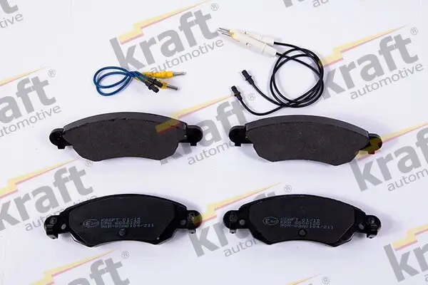 Bremsbelagsatz, Scheibenbremse Vorderachse KRAFT AUTOMOTIVE 6006128