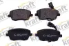 Bremsbelagsatz, Scheibenbremse Vorderachse KRAFT AUTOMOTIVE 6006565