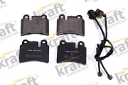 Bremsbelagsatz, Scheibenbremse Hinterachse KRAFT AUTOMOTIVE 6010007