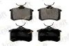 Bremsbelagsatz, Scheibenbremse Hinterachse KRAFT AUTOMOTIVE 6010040
