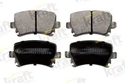 Bremsbelagsatz, Scheibenbremse Hinterachse KRAFT AUTOMOTIVE 6010090