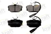 Bremsbelagsatz, Scheibenbremse Hinterachse KRAFT AUTOMOTIVE 6010905