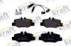 Bremsbelagsatz, Scheibenbremse Hinterachse KRAFT AUTOMOTIVE 6011099