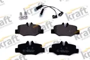 Bremsbelagsatz, Scheibenbremse Hinterachse KRAFT AUTOMOTIVE 6011099