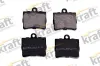 Bremsbelagsatz, Scheibenbremse Hinterachse KRAFT AUTOMOTIVE 6011120