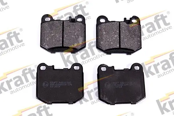Bremsbelagsatz, Scheibenbremse Hinterachse KRAFT AUTOMOTIVE 6011166