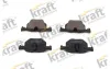 Bremsbelagsatz, Scheibenbremse Hinterachse KRAFT AUTOMOTIVE 6012514