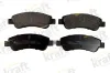 Bremsbelagsatz, Scheibenbremse Hinterachse KRAFT AUTOMOTIVE 6013102