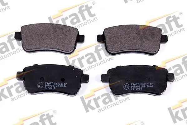 Bremsbelagsatz, Scheibenbremse Hinterachse KRAFT AUTOMOTIVE 6015112