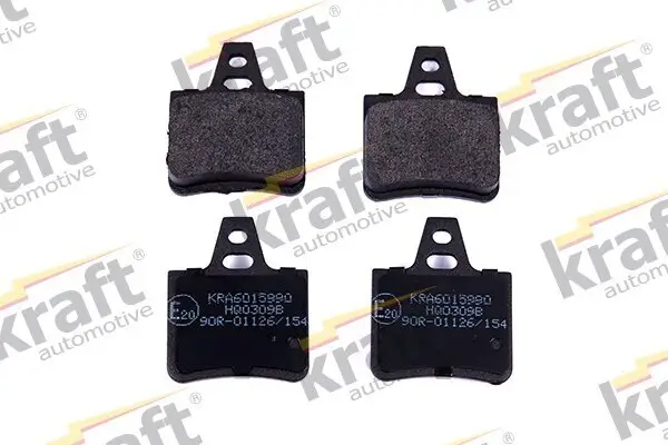 Bremsbelagsatz, Scheibenbremse Hinterachse KRAFT AUTOMOTIVE 6015990