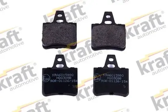 Bremsbelagsatz, Scheibenbremse Hinterachse KRAFT AUTOMOTIVE 6015990 Bild Bremsbelagsatz, Scheibenbremse Hinterachse KRAFT AUTOMOTIVE 6015990