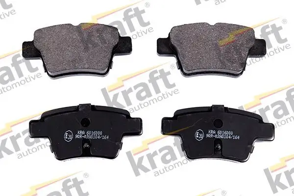 Bremsbelagsatz, Scheibenbremse Hinterachse KRAFT AUTOMOTIVE 6016000