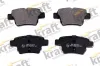 Bremsbelagsatz, Scheibenbremse Hinterachse KRAFT AUTOMOTIVE 6016000