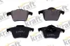 Bremsbelagsatz, Scheibenbremse Hinterachse KRAFT AUTOMOTIVE 6016370