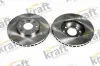 Bremsscheibe Vorderachse KRAFT AUTOMOTIVE 6041650