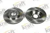 Bremsscheibe Vorderachse KRAFT AUTOMOTIVE 6041670