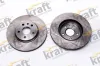 Bremsscheibe Vorderachse KRAFT AUTOMOTIVE 6041735