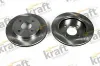 Bremsscheibe Hinterachse KRAFT AUTOMOTIVE 6052120