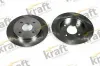 Bremsscheibe Hinterachse KRAFT AUTOMOTIVE 6052200