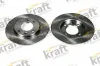 Bremsscheibe Hinterachse KRAFT AUTOMOTIVE 6055540