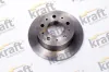 Bremsscheibe Hinterachse KRAFT AUTOMOTIVE 6055907