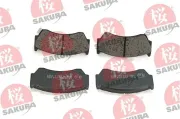 Bremsbelagsatz, Scheibenbremse Vorderachse SAKURA 600-10-4185