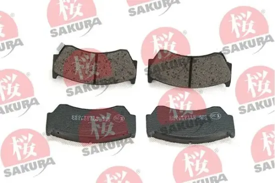 Bremsbelagsatz, Scheibenbremse Vorderachse SAKURA 600-10-4185 Bild Bremsbelagsatz, Scheibenbremse Vorderachse SAKURA 600-10-4185
