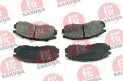 Bremsbelagsatz, Scheibenbremse Vorderachse SAKURA 600-50-4260