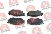 Bremsbelagsatz, Scheibenbremse Vorderachse SAKURA 600-05-4603