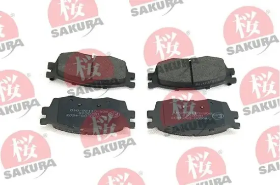 Bremsbelagsatz, Scheibenbremse Vorderachse SAKURA 600-05-4603 Bild Bremsbelagsatz, Scheibenbremse Vorderachse SAKURA 600-05-4603
