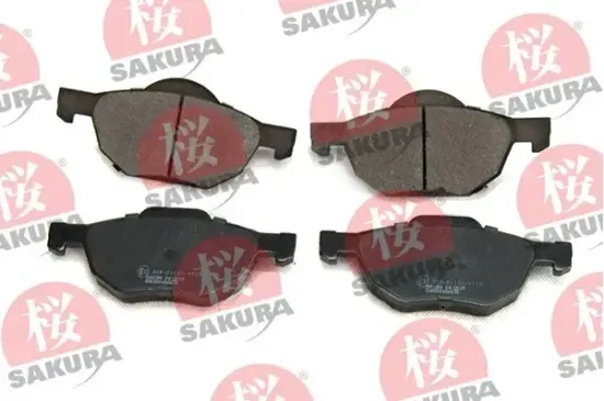 Bremsbelagsatz, Scheibenbremse Vorderachse SAKURA 600-40-6638 Bild Bremsbelagsatz, Scheibenbremse Vorderachse SAKURA 600-40-6638