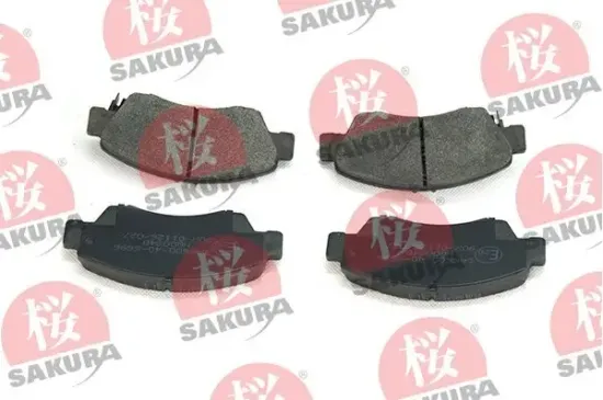 Bremsbelagsatz, Scheibenbremse Vorderachse SAKURA 600-40-6696 Bild Bremsbelagsatz, Scheibenbremse Vorderachse SAKURA 600-40-6696