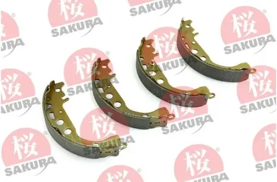 Bremsbackensatz Hinterachse SAKURA 602-20-3800 Bild Bremsbackensatz Hinterachse SAKURA 602-20-3800
